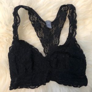 Black lace bralette - aerie